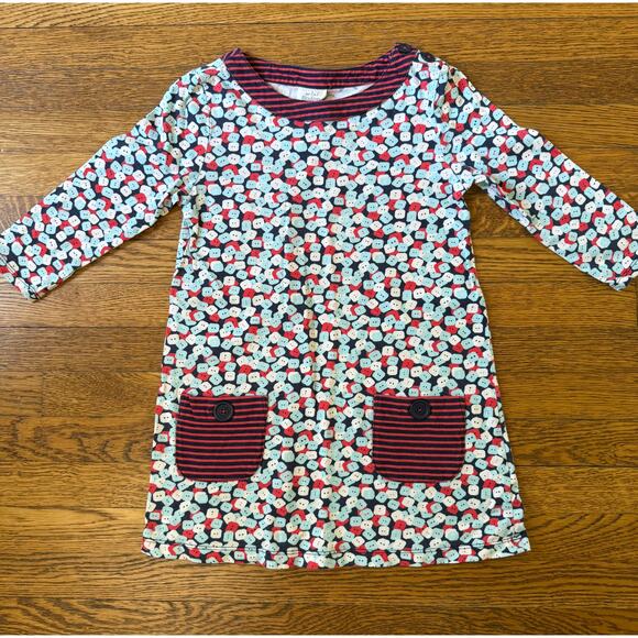 Mini Boden Girls' Button Print Tunic Dress Size 6-7 - Picture 1 of 5